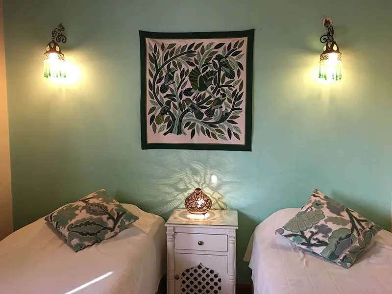 Green bedroom